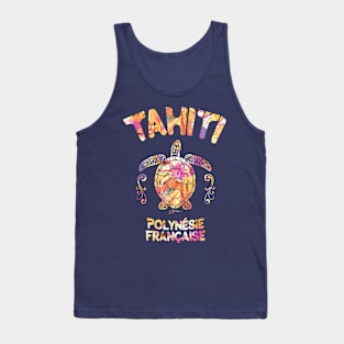 Tahiti, French Polynesia, Sea Turtle Tank Top